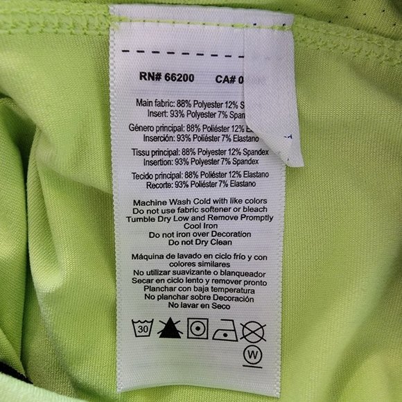 ASICS Neon Green Halter Racer Back Strappy Dry Built-in Bra Sports Tank Top L - Picture 11 of 13